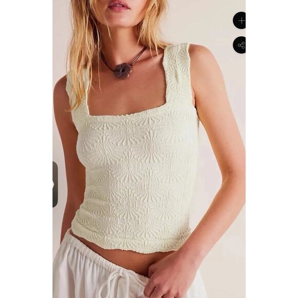 Free People Tops - FREE PEOPLE LOVE LETTER CAMI - IVORY S/M NEW $38